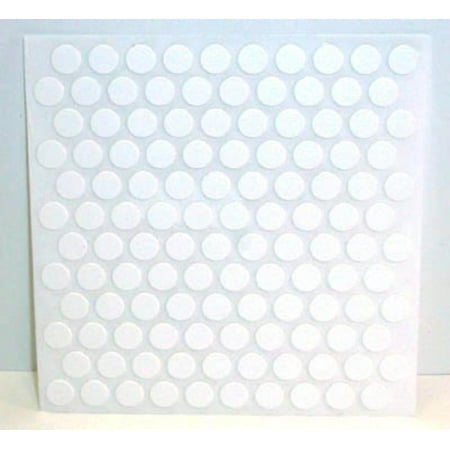 Adhesive Cover Caps PVC White 3/8