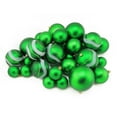 thumbnail image 2 of Northlight 39ct Shatterproof Matte and Glitter Christmas Ball Ornament Set 4" - Green, 2 of 3