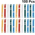 thumbnail image 4 of Clips de hojas sueltas, sujetadores de papel, Clips para encuadernación de plástico, carpetas de archivos, suministros de almacenamiento de papelería para oficina y cuaderno, 100 Uds., 4 of 5