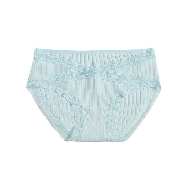 Womens Underwear Lace Threaded Panties Early Pregnancy Low Waist Belly