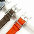 thumbnail image 3 of Exquisite calf leather for Apple Watch Strap Series 10 9 8 7 6 5 4 SE Fine leather band for iWatch H Buckle wristband, 3 of 10