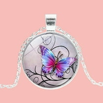 Guodhu Butterfly’s necklace for women, Vintage Times Butterfly’s Pendant Necklace Fashionable Alloy Jewelry with Delicate Details - Birthday, Party, Gift Idea for Her