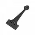 thumbnail image 5 of Renovators Supply Black Door Gate Strap Hinges 10" L Wrought Iron Classic Heart Tip Design Powder Coated Kitchen Cabinet Door Gate Strap Hinges Including Mounting Screws, 5 of 7