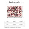 thumbnail image 5 of Rateoe Rocket Pattern Pattern Flannel Throw Blanket, Ultra-soft Blanket for Bed, Couch, Car, Hypoallergenic Anti-pilling blanket-50"x40"(Horizontal), 5 of 6