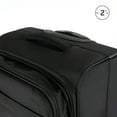 thumbnail image 3 of iFLY Softside Fibertech Lugagge, 24" Checked Luggage, Black, 3 of 7