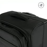 iFLY Softside Fibertech Luggage, 20 Carry-on Luggage, Black
