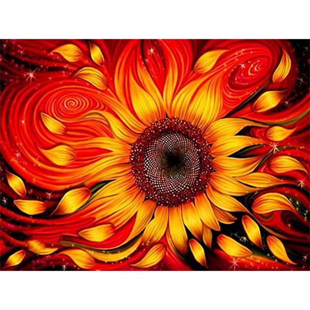 Cuadros Decorativos 5D Kit Rhinestone Imágenes DIY Flor abstracta Taladro redondo completo Pintura de diamante DQrwqpou Nuevos Originales