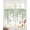 SpringGreen, variant on Spring Botanical Sheer Curtains 45 Inch Length 2 Panels Set for Living Room/Bedroom, Watercolor Leaves Flowers Birds Country Kitchen Curtains Grommet Semi-Sheer Curtains Window Treatments 42"x45"x2