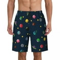 thumbnail image 1 of Bathing Suit Colorful Space Board Shorts Summer Fantasy Planets Stylish Board Short Pants Man DIY Running Fast Dry Beach Trunks, 1 of 5