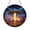 Acrylic 3.5 Inch, variant on Flying UFO Stained Glass Style Christmas Ornament, Galaxy Inspired Tree Hanging Decor for Space Lovers
