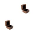thumbnail image 3 of Caja de almacenamiento de joyería Qarigey portátil de madera color Negro, 3 of 6