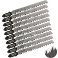 thumbnail image 1 of 10 pieces jigsaw blades Blade for optimized cutting of wood, PVC and plastic, jigsaw T-shank., 1 of 4