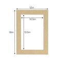 thumbnail image 3 of Linen Acid Free 12x18 Picture Frame Mats with White Core Bevel Cut for 11x14 Pictures - Fits 12x18, 3 of 4