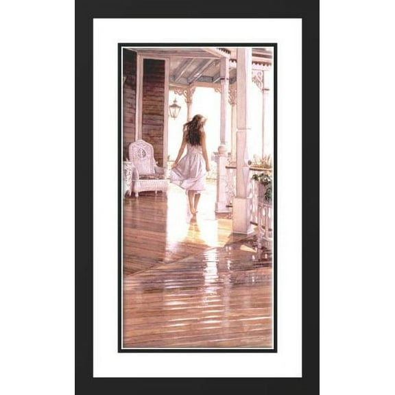 FrameToWall - Sunshine After the Rain 20x23 Framed and Double Matted Art Print by Hanks, Steve