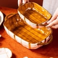 thumbnail image 4 of 560ML Large Capacity Ceramic Baking Dish Home Baking Baking Rice Bowl Salad Bowl Soup Plate, 4 of 4