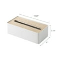 thumbnail image 4 of Yamazaki Home Tissue Case, Ash, Steel + Wood, Short, No Assembly, 4 of 4