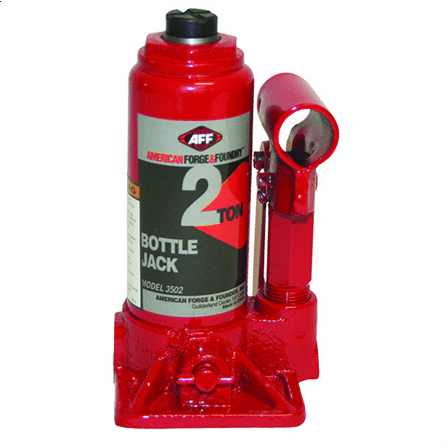 American Forge & Foundry Bottle Jack - 2 Ton Capacity - Manual - Heavy Duty