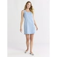 thumbnail image 2 of Time and Tru Women's Denim Shift Mini Dress, Sizes XS-XXXL, 2 of 5