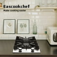 thumbnail image 5 of Eascookchef 2 Burners Gas Cooktop Electric Stove Oven 12 inch NG/LP Gas Stainless Flame-Out Proof, 5 of 9