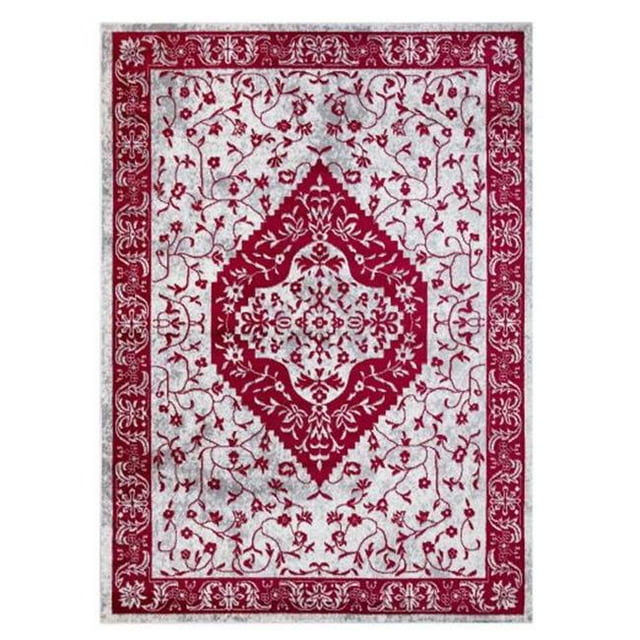 Concard Global Trading 69297 Tapis de Zone 8 x 10 Pi. Médaillon Perle Heriz, Multicolore