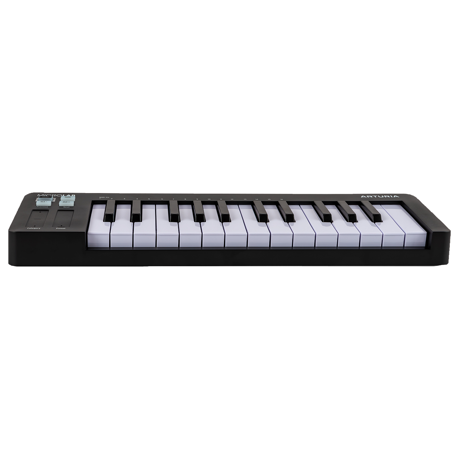 Arturia MicroLab mk3 Black Ultra-Compact MIDI Controller with Case Package