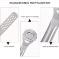 thumbnail image 3 of Foot Planer Set,Callus Shaver Feet Remover Scrubber,Artrylin Foot Care Tools,Portable Stainless Steel Cuticle Trimmer,Hard Dry Skin Remover,Set of 2, 3 of 7