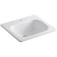thumbnail image 1 of KOHLER K-2895-1-0 Tahoe Self-Rimming Bathroom Sink White, 1 of 1