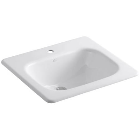 KOHLER K-2895-1-0 Tahoe Self-Rimming Bathroom Sink White