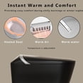 thumbnail image 2 of WinZo Smart Toilet with Bidet, 17 inch Comfort Seat Height, Auto Open/Close Foot Kick Flush Heated Seat, LED Night Light, 1.28 GPF Multiple Cleaning Modes (Matte Black), 2 of 7