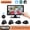 Black, variant on 7 Inch Touch Multimedia Monitor 4 Channel Car DVR Monitor Kit, AI BSD Blind Spot Detection Warning System 1080P Waterproof Cameras, Split Screen Recording 12-24V Plug & Play for Car Van RV