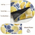 thumbnail image 6 of Hand Drawn Lemon Area Rugs 8'x10', Washable Small Throw Rugs for Living Room Patio, Blue Leaves Summer Tropical Botanical Indoor Outdoor Rug Non-Slip Low Pile Carpet Runner Reversible Floor Mats, 6 of 8