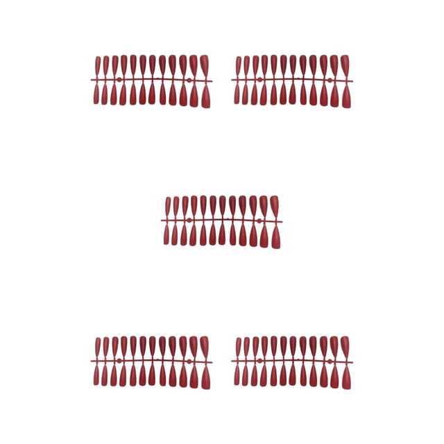 Tabletas para mejorar las uñas Vogacara Diseño de puntos elegantes Color Rojo brillante
