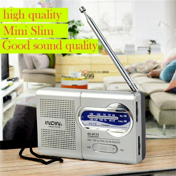 Cameland Portable Pocket Am/Fm Telescopic Antenna Battery Powered Radio Receiver