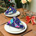 thumbnail image 6 of Iauyy Satin Napkins Set of 1- Neon Birthday Cake DIY Printing Decoration Cloth Napkin- Easy Care for Home/Party, 6 of 8