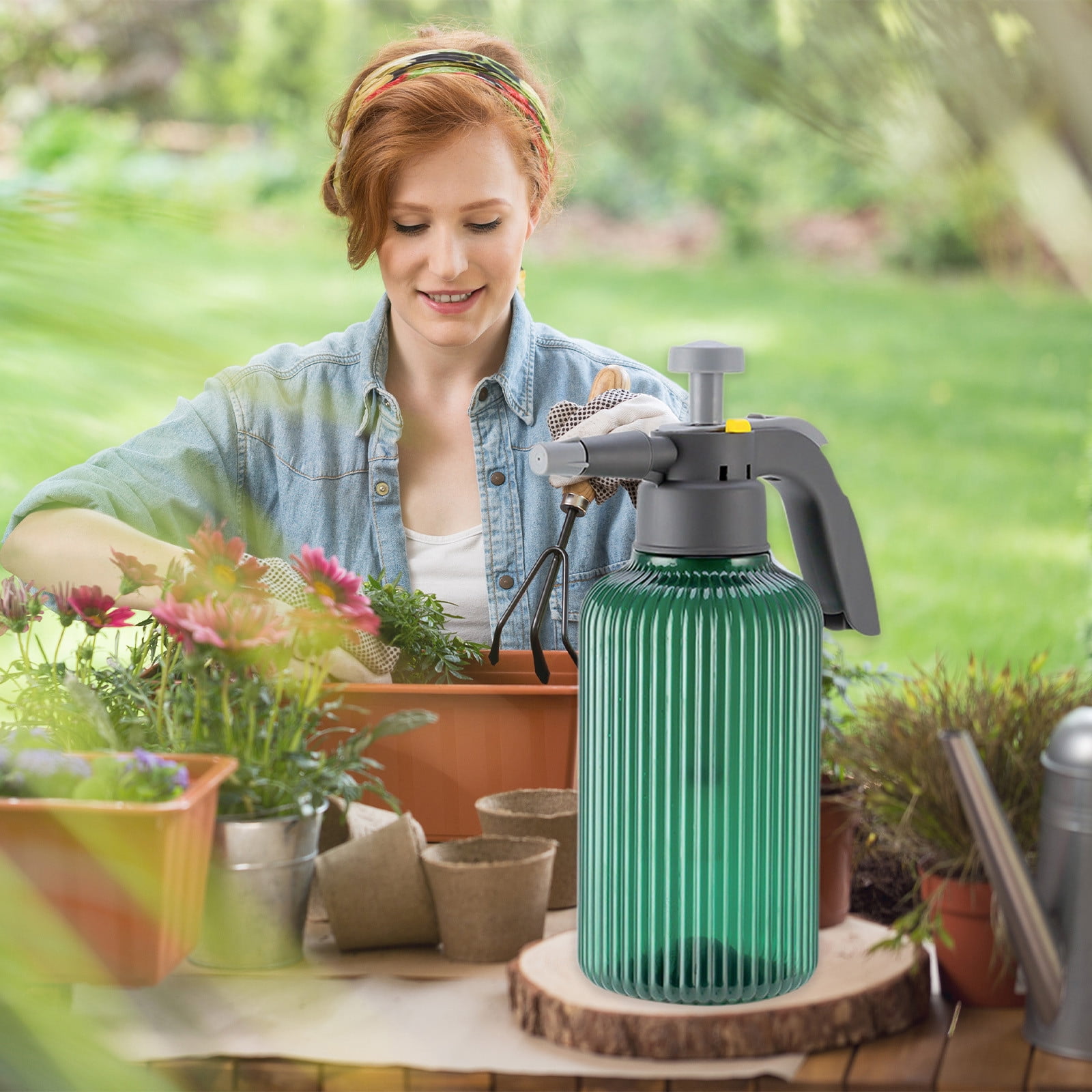 Watering Cans Thickened Pressure Watering Pot Watering Pot Watering Pot Gardening Tool Sprayer Watering Pot