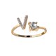 thumbnail image 2 of Exquisita moda 26 alfabeto inglés estilo anillo carta moda anillo de cobre Wmkox8yii fajkfhkj1316, 2 of 3