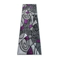 thumbnail image 2 of Masada Rugs Modern Contemporary Runner Area Rug, Purple Grey Black (2 Feet X 7 Feet), 2 of 6