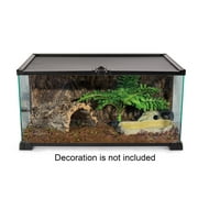 REPTIZOO Knock-Down Mini Glass Reptile Habitat, 360 Rotation Visually Reptile Terrarium 201210(10 gallon)Easy Assembly
