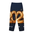 thumbnail image 3 of Lsque 2025 Happy New Year 6 Print Women's Pajama Pants, Lounge Pant - Comfortable Home Wear,Elastic Waistband, Stylish Design-X-Large, 3 of 9