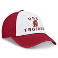 thumbnail image 3 of Men's Top of the World White/Cardinal USC Trojans Heritage Weston Adjustable Hat, 3 of 4