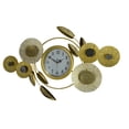 thumbnail image 2 of 37" Metal Gold Sunflower Wall Clock, 2 of 5