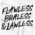 thumbnail image 2 of Flawless Braless Lawless Attitude Women's Plus Size Graphic Tee Brisco Brands 2X, 2 of 5