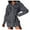 Black, variant on Gspmoly Women Dresses, Womens Color Lapel Pleated Long Sleeved Denim Dress Medium Length Jacket Cocktail Dresses Deals of The Day