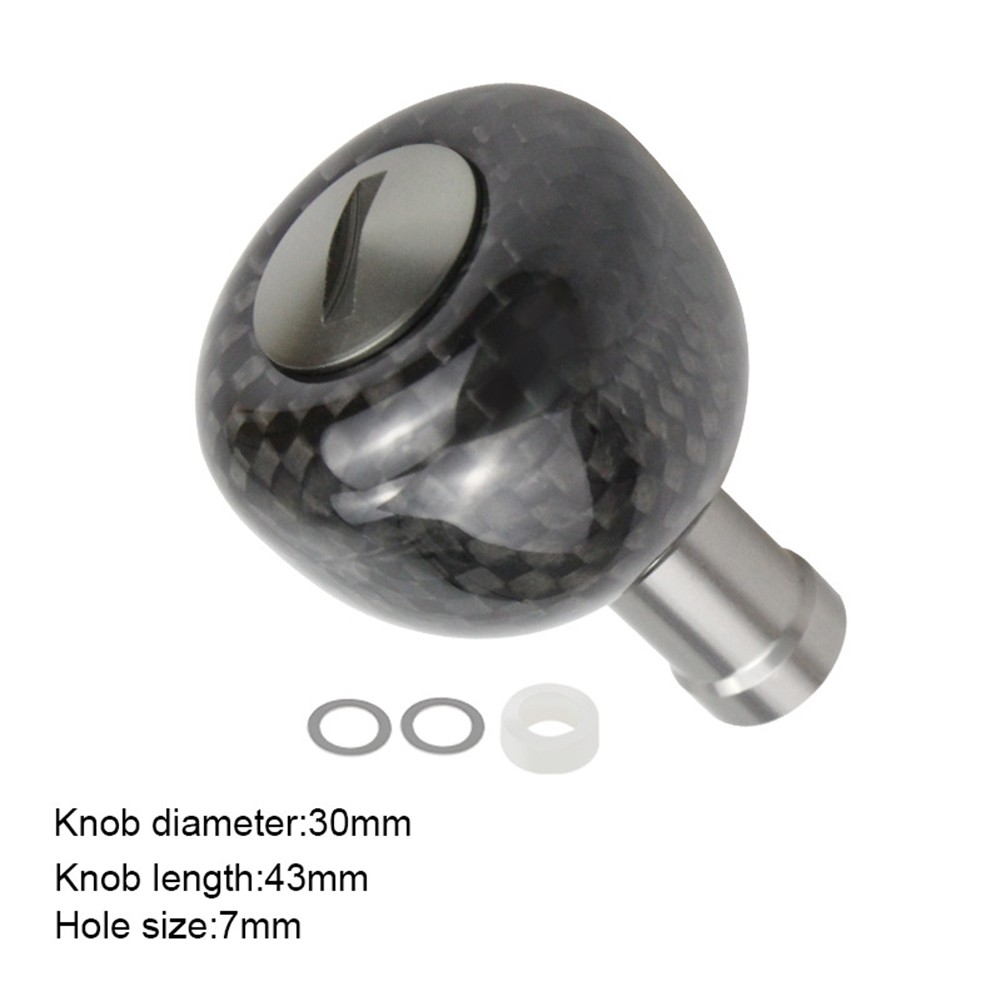 Fishing Reel Handle Knob 26/30mm Ultra Light Full Carbon Fiber Super