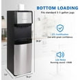 Bottom Loading Water Cooler Dispenser, 35 Gallon Bottles Hot, Cold