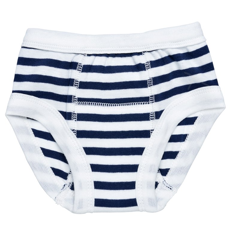 Organic Potty Training Pants blue stripe 12 - 24 months from