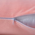 thumbnail image 2 of Flxxie Velvet Soft and Cozy Body Pillowcase, Luxury Fuzzy Long Body Pillow Cover with Zipper for All Seasons, 20"x54", Light Pink, 2 of 5
