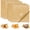 Brown, variant on 100 PCS Deli Paper Sheets 12x12 Inch, Unbleached Wax Paper Sheets for Food, Grease Resistant Sandwich Wrapping Paper for Cookies, Burger, Kitchen Cooking and BBQ (Brown)