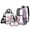 Pink and Green - Axolotl Music Note, variant on DISNIMO Clear Backpack, Axolotl Music Note Print 17 Inch Heavy Duty Clear Backpacks for School, Large PVC Transparent Bookbag with Lunch Box and Pencil, Back to School Gift