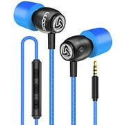 LUDOS Clamor Earbuds, Wired in-Ear Headphones with Microphone, Universal 3.5 mm Plug for Most Smartphones, Tablets,